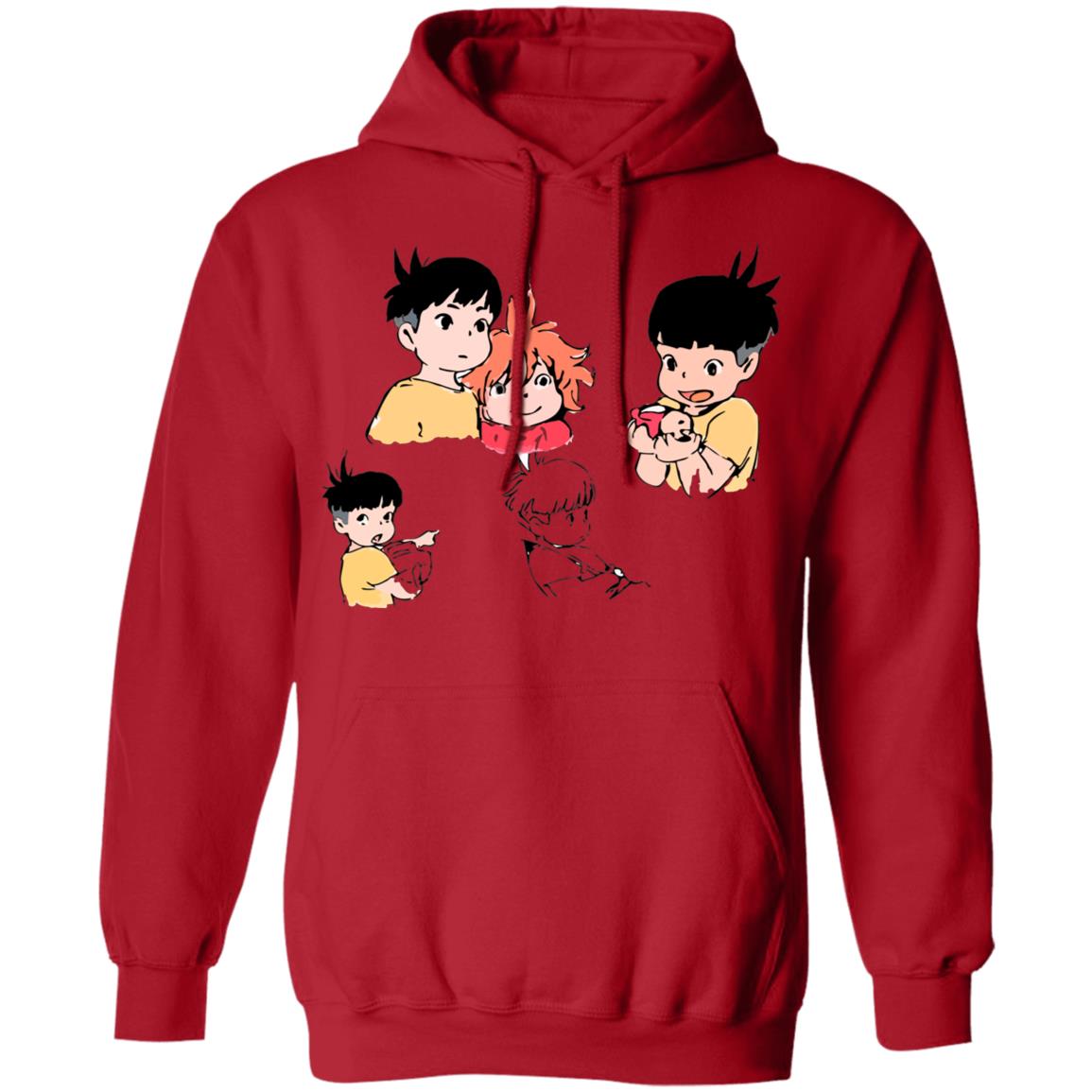 Ponyo and Sosuke Sketch Hoodie - Image 10