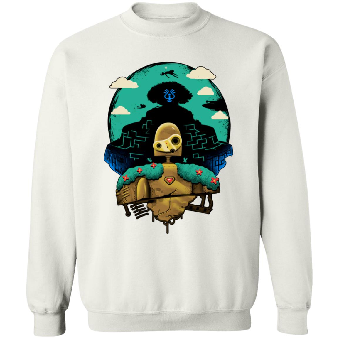 Studio Ghibli Laputa Castle in The Sky and Warrior Robot Sweatshirt - Image 2