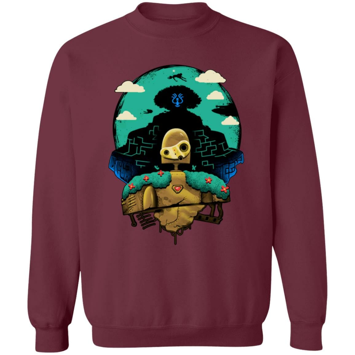 Studio Ghibli Laputa Castle in The Sky and Warrior Robot Sweatshirt - Image 5