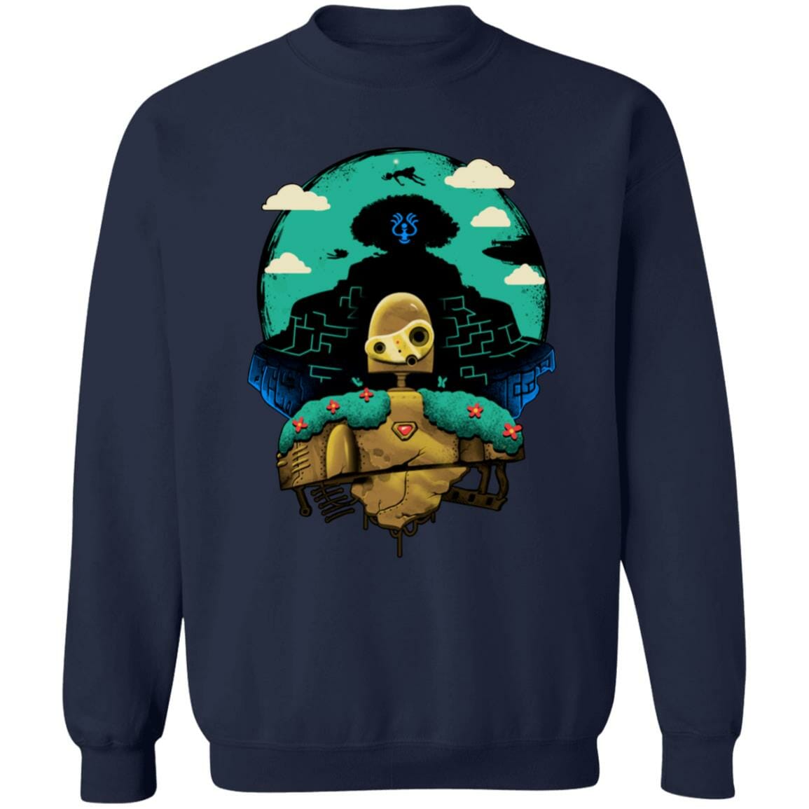 Studio Ghibli Laputa Castle in The Sky and Warrior Robot Sweatshirt - Image 6