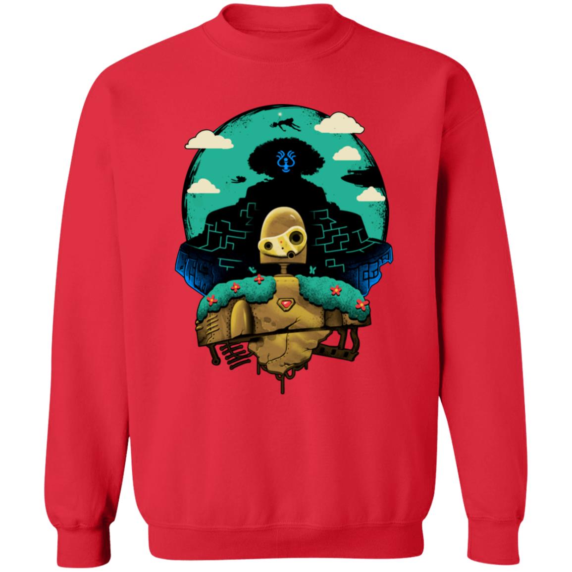 Studio Ghibli Laputa Castle in The Sky and Warrior Robot Sweatshirt - Image 7