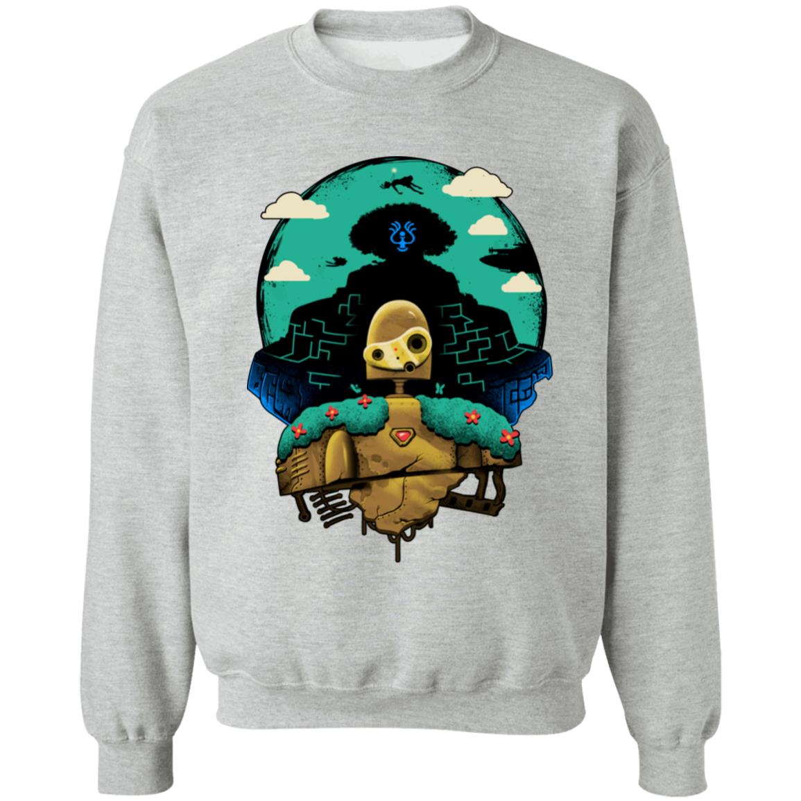 Studio Ghibli Laputa Castle in The Sky and Warrior Robot Sweatshirt