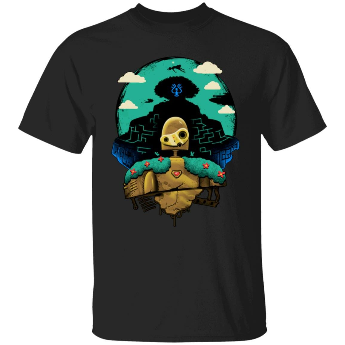 Studio Ghibli Laputa Castle in The Sky and Warrior Robot T-shirt
