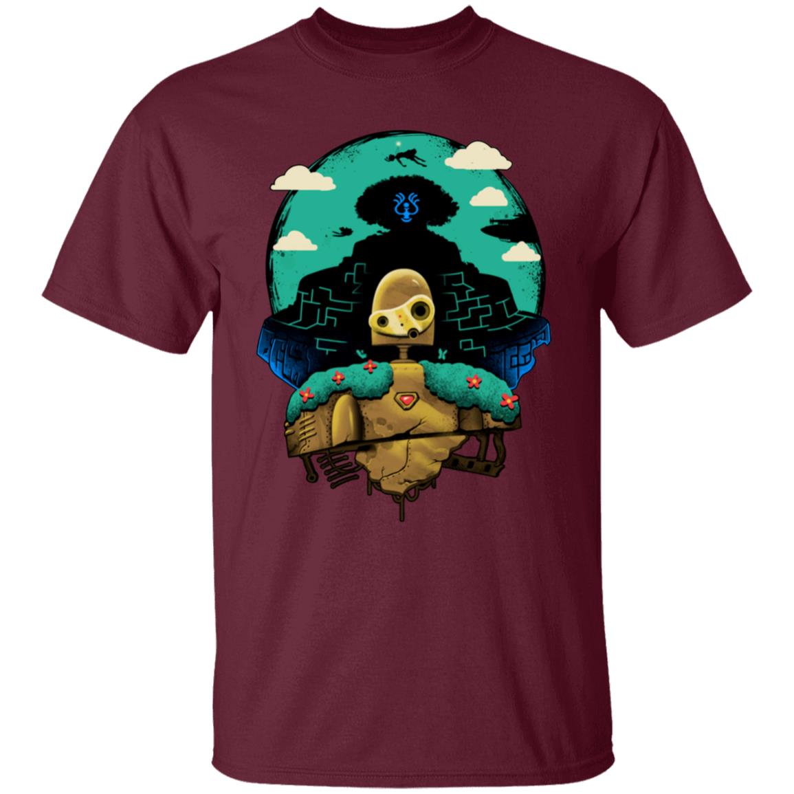 Studio Ghibli Laputa Castle in The Sky and Warrior Robot T-shirt - Image 7