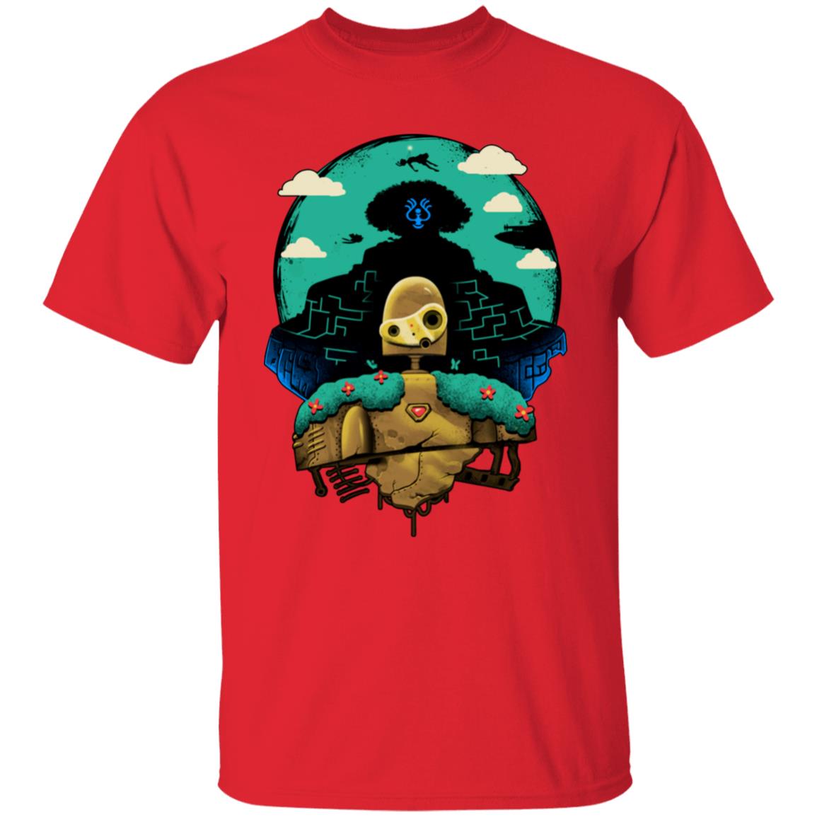 Studio Ghibli Laputa Castle in The Sky and Warrior Robot T-shirt - Image 9