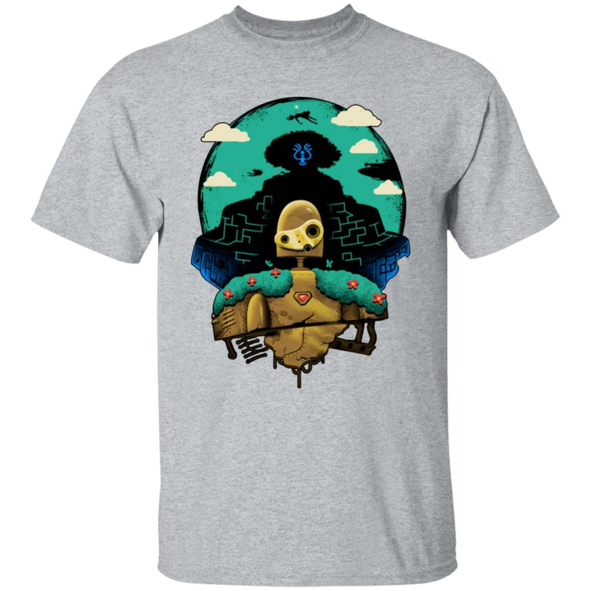 Studio Ghibli Laputa Castle in The Sky and Warrior Robot T-shirt - Image 10