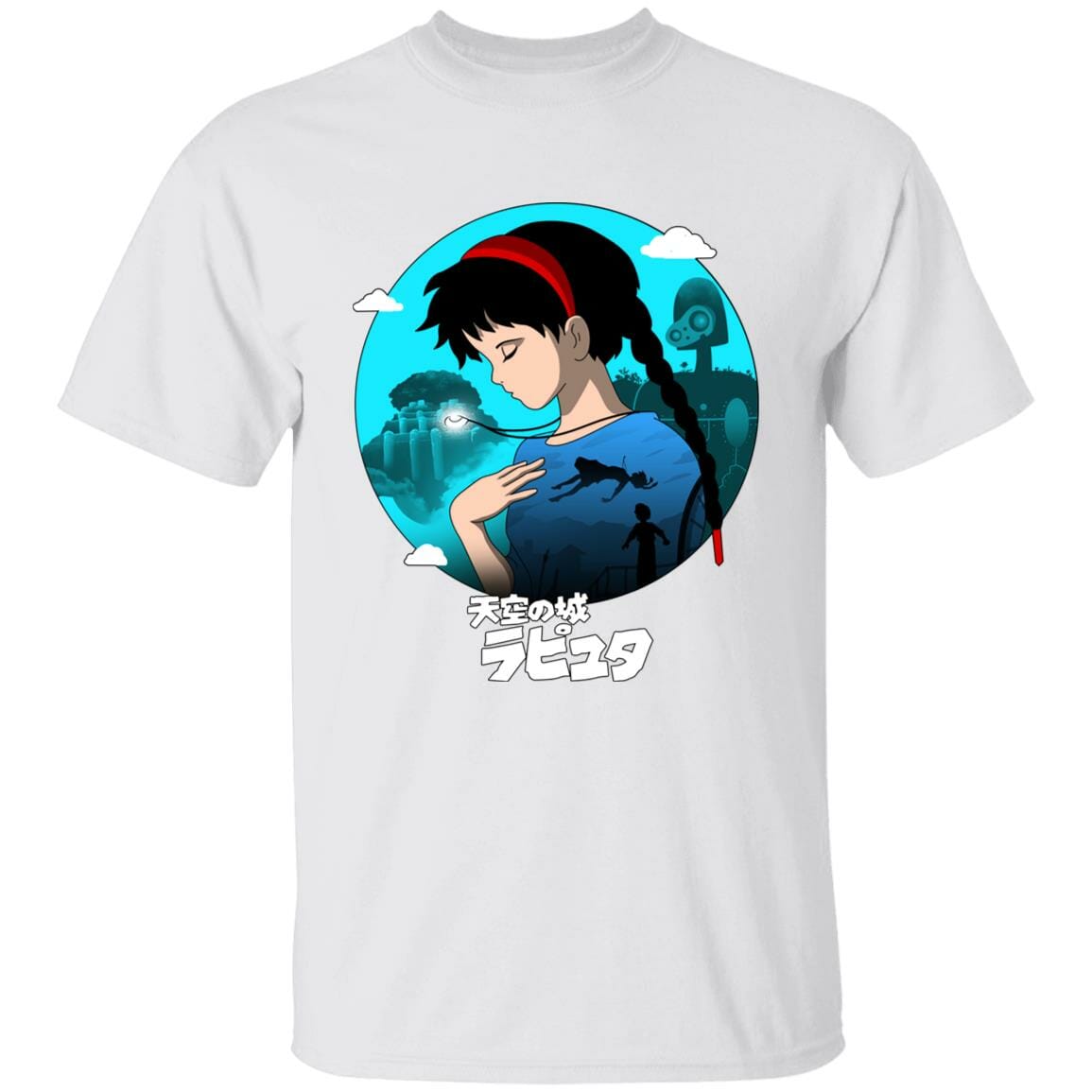 Studio Ghibli Laputa Castle in The Sky T-shirt - Image 2