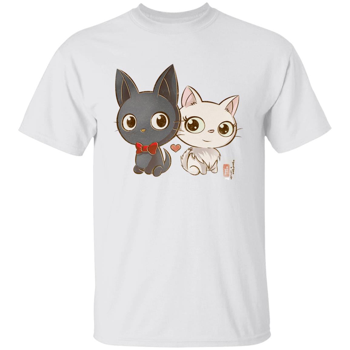 Kiki’s Delivery Service – Jiji and Lily Chibi T-shirt - Image 2