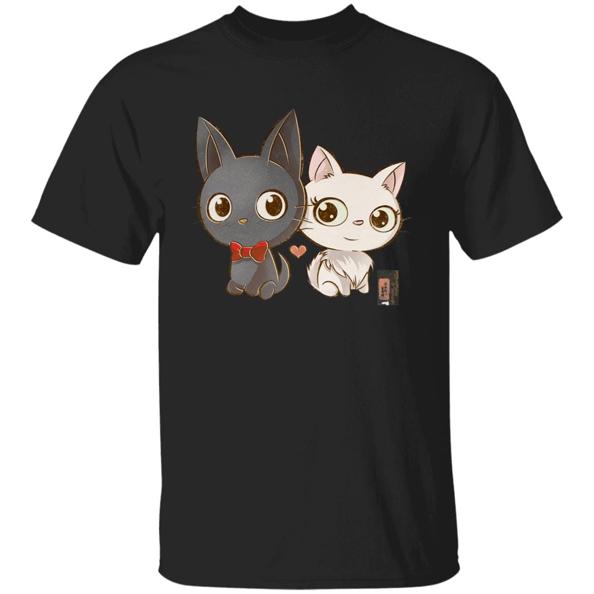 Kiki’s Delivery Service – Jiji and Lily Chibi T-shirt - Image 4