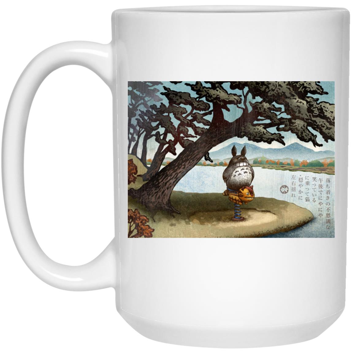 Totoro on the Catbus Spring Ride Mug - Image 2