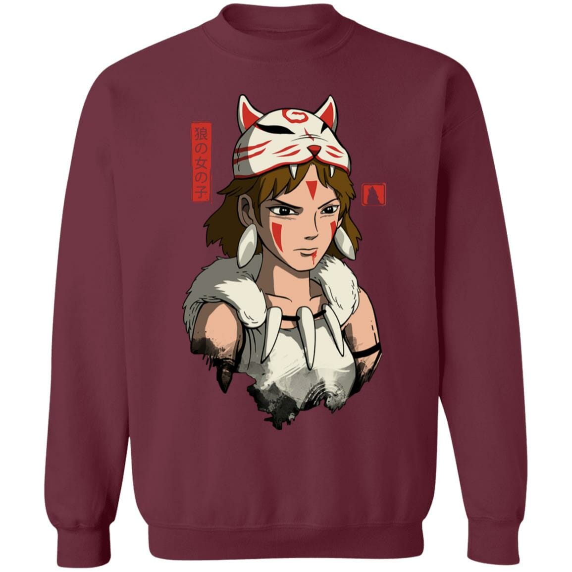 Studio Ghibli Mononoke The Wolf Girl Sweatshirt - Image 5