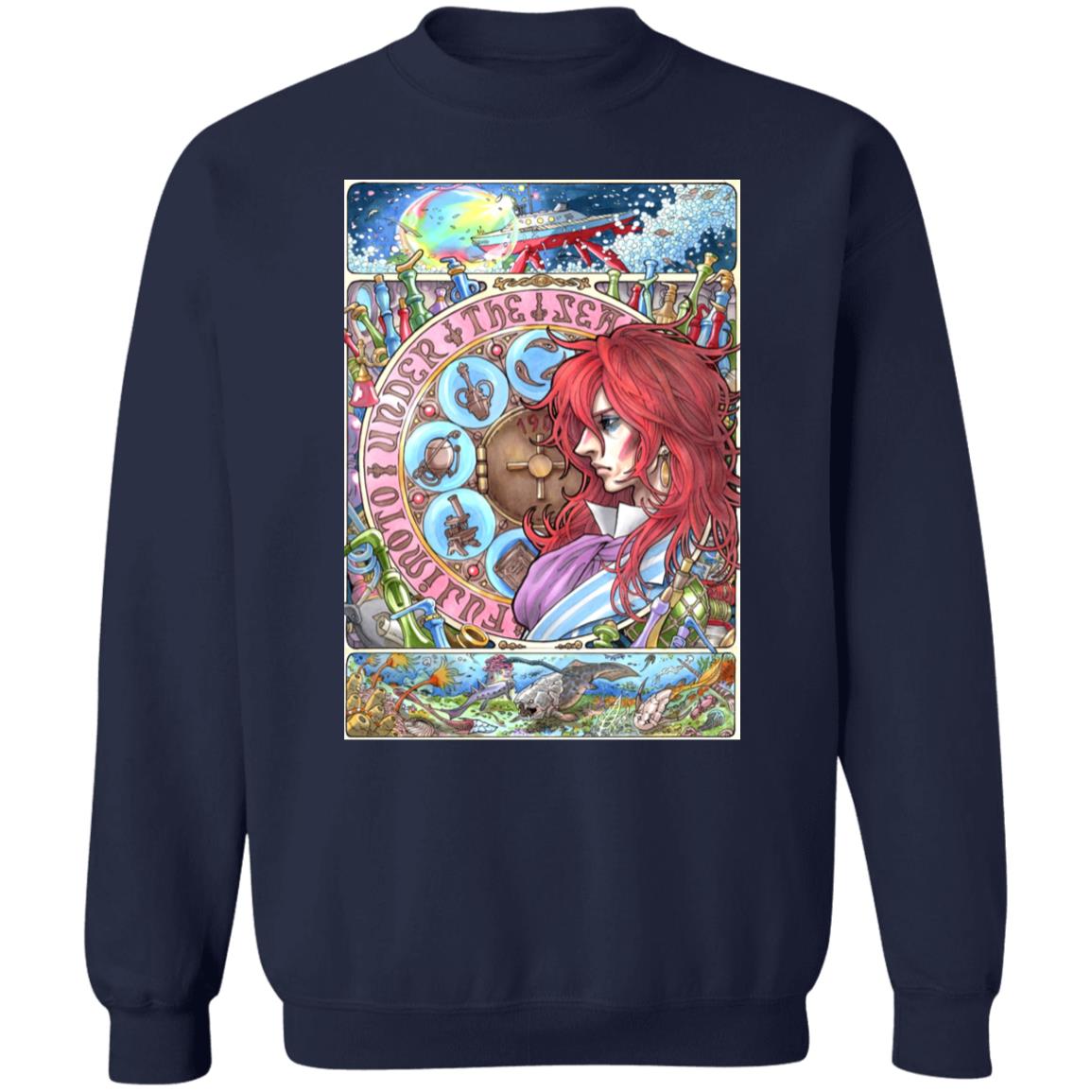 Ponyo’s Father Portrait Art Sweatshirt - Image 6
