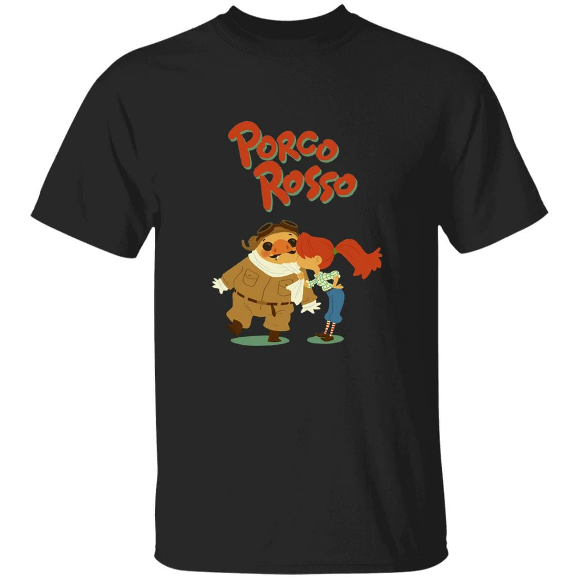 Studio Ghibli Porco Rosso The Kiss T-shirt - Image 4