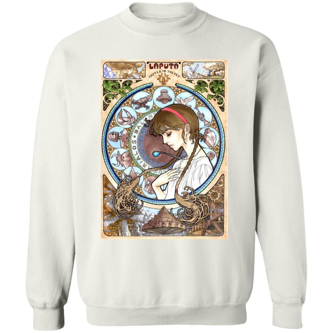 Studio Ghibli Laputa Castle in The Sky – Sheeta Portrait Art Sweatshirt - Image 2