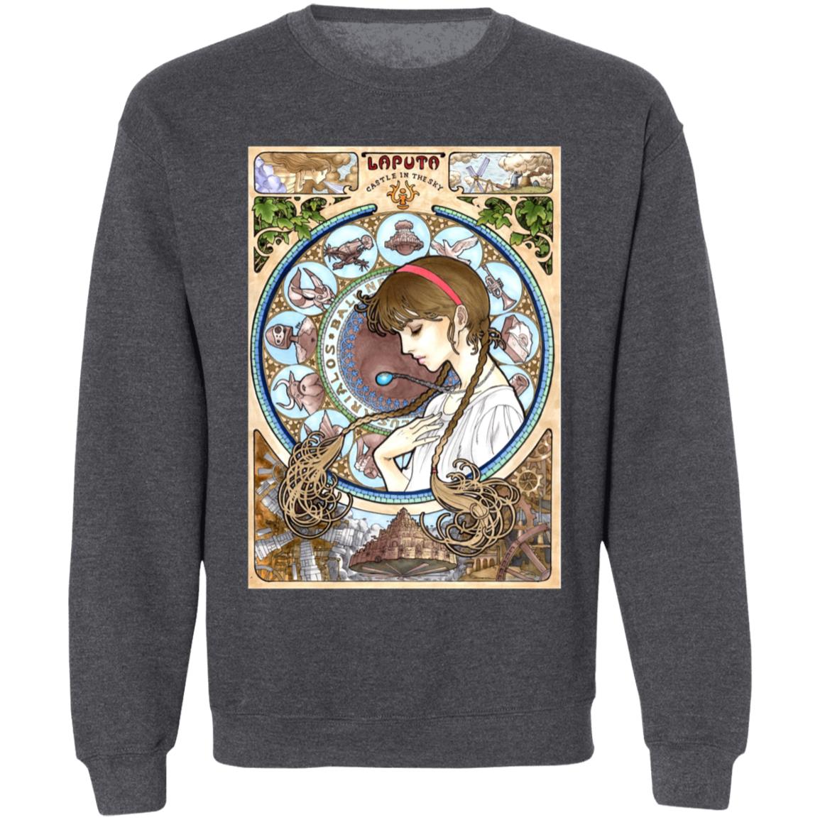 Studio Ghibli Laputa Castle in The Sky – Sheeta Portrait Art Sweatshirt - Image 8