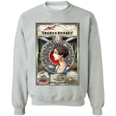 Studio Ghibli Porco Rosso Fiona Portrait Art Sweatshirt