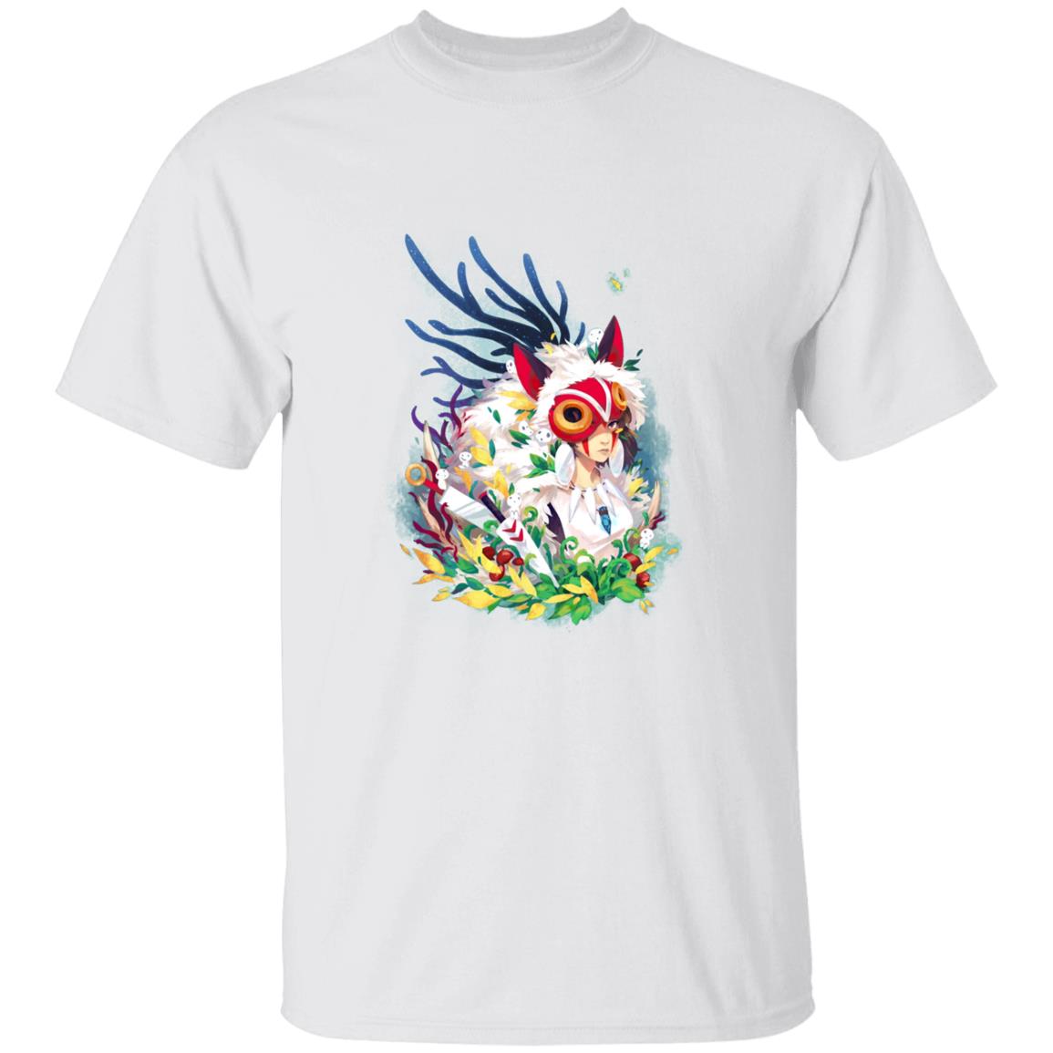 Studio Ghibli Princess Mononoke Colorful Portrait T-shirt - Image 2
