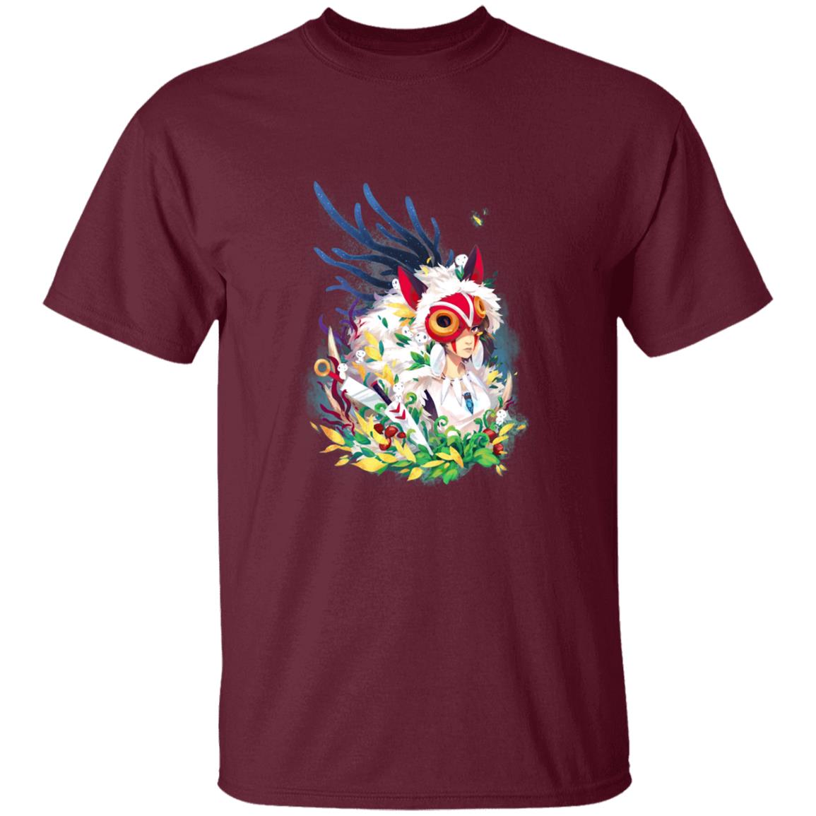Studio Ghibli Princess Mononoke Colorful Portrait T-shirt - Image 7
