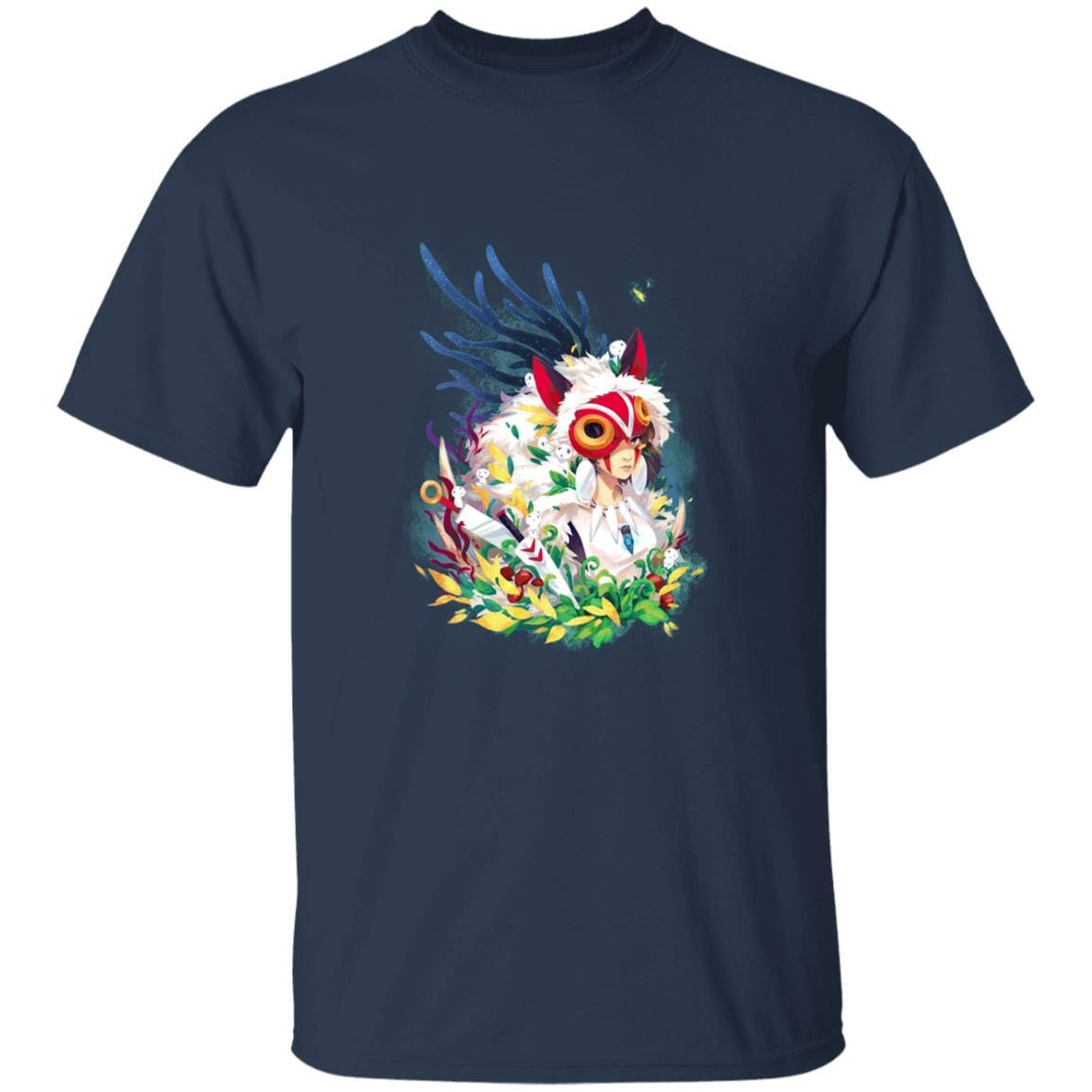 Studio Ghibli Princess Mononoke Colorful Portrait T-shirt - Image 8