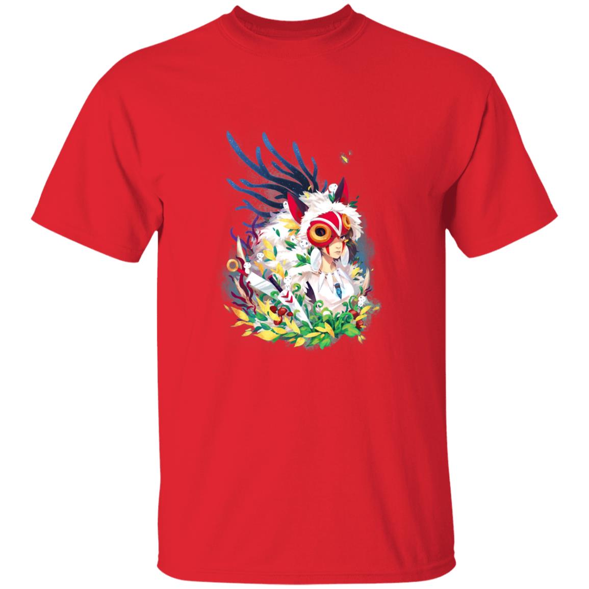 Studio Ghibli Princess Mononoke Colorful Portrait T-shirt - Image 9