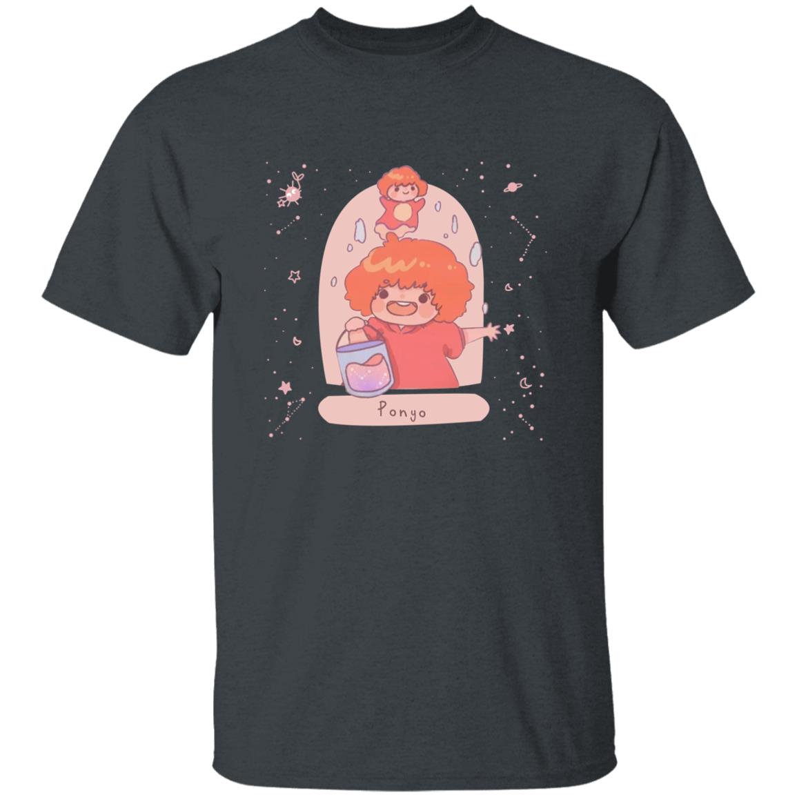 Ponyo on the Cliff by The Sea Fanart T-shirt - Image 5