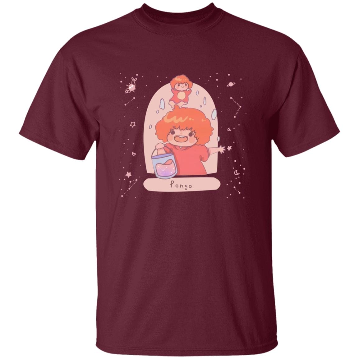 Ponyo on the Cliff by The Sea Fanart T-shirt - Image 7