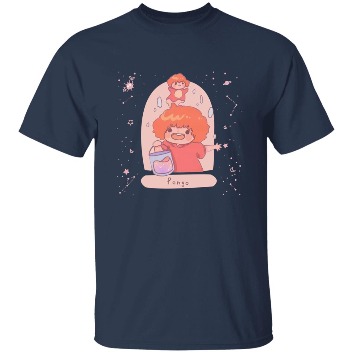 Ponyo on the Cliff by The Sea Fanart T-shirt - Image 8