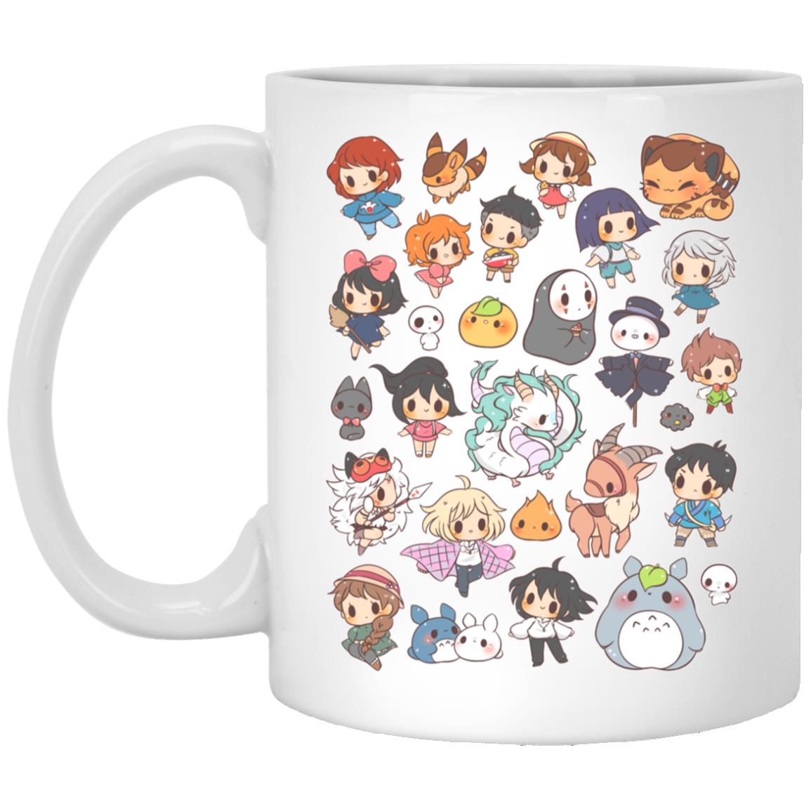 Ghibli Characters Cute Chibi Collection Mug