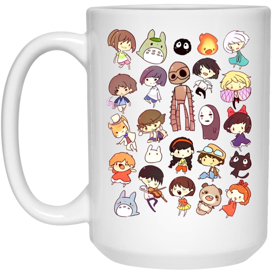 Ghibli Movie Characters Cute Chibi Collection Mug - Image 2
