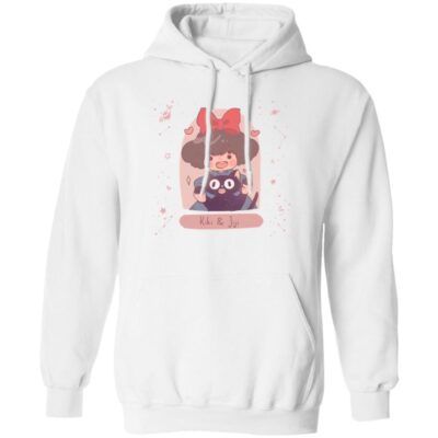 Studio Ghibli Kiki and Jiji cute Fanart Hoodie