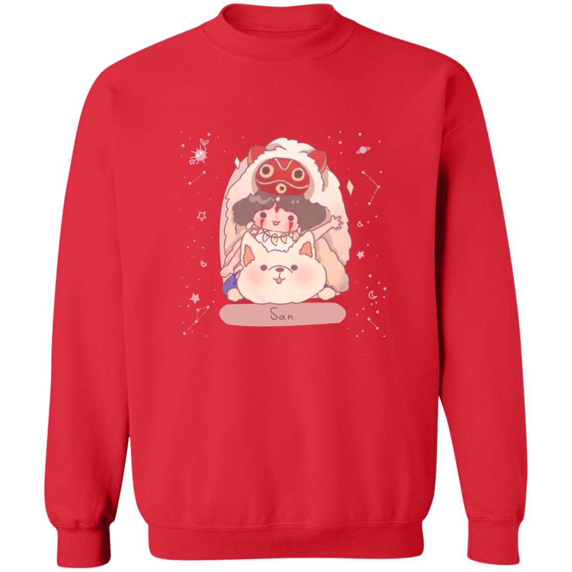 Studio Ghibli Mononoke Princess San Fanart Sweatshirt - Image 7