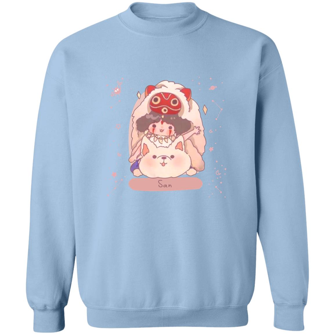 Studio Ghibli Mononoke Princess San Fanart Sweatshirt - Image 9
