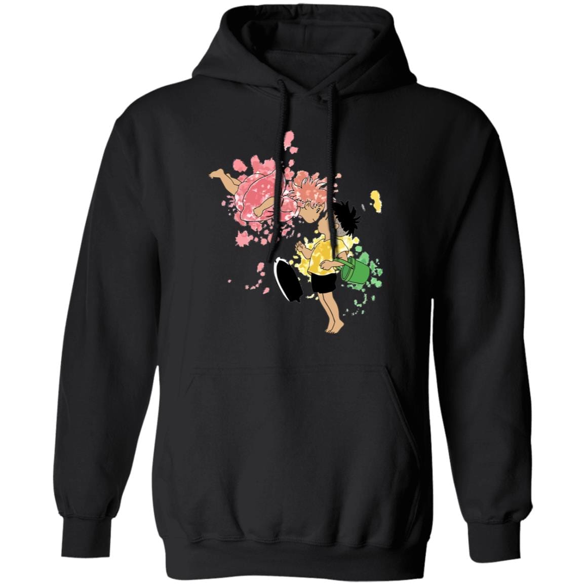 Ponyo and Sosuke Colorful Hoodie Unisex - Image 4