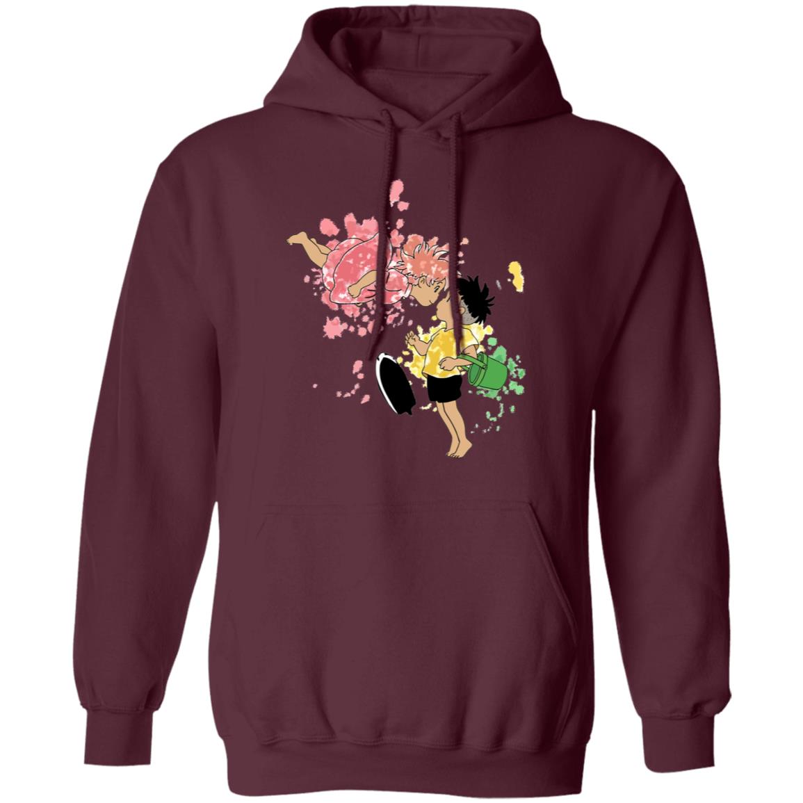 Ponyo and Sosuke Colorful Hoodie Unisex - Image 9