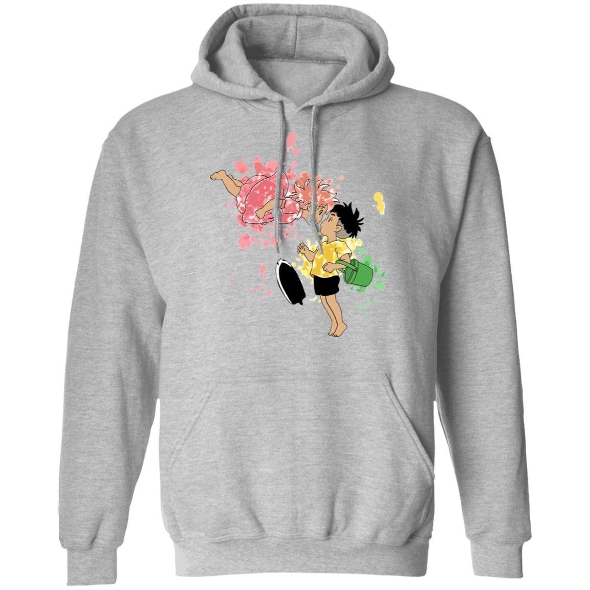 Ponyo and Sosuke Colorful Hoodie Unisex