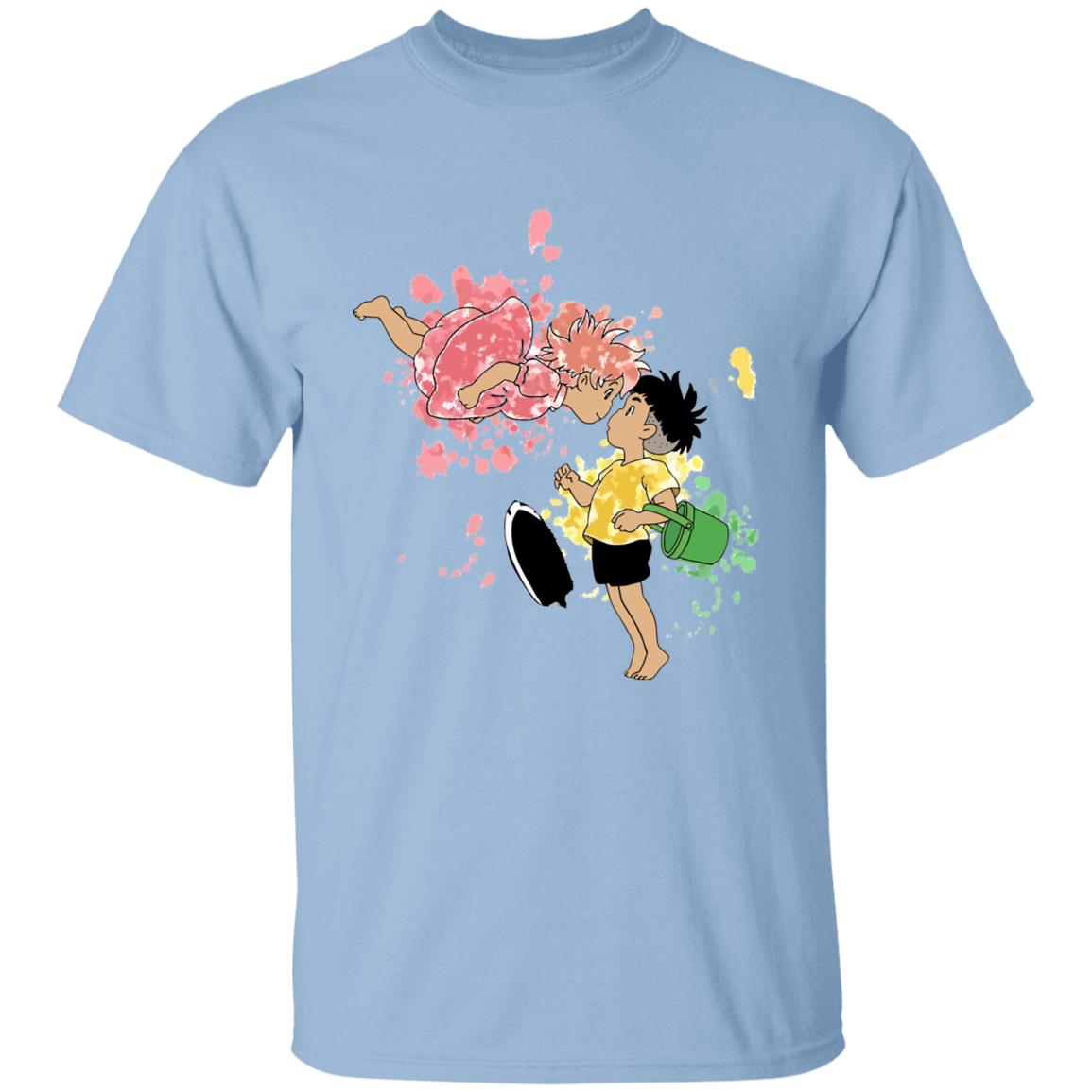 Ponyo and Sosuke Colorful T-shirt Unisex