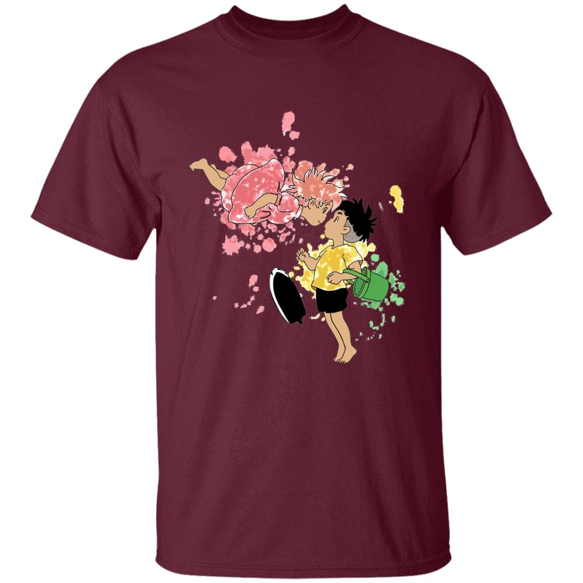 Ponyo and Sosuke Colorful T-shirt Unisex - Image 7