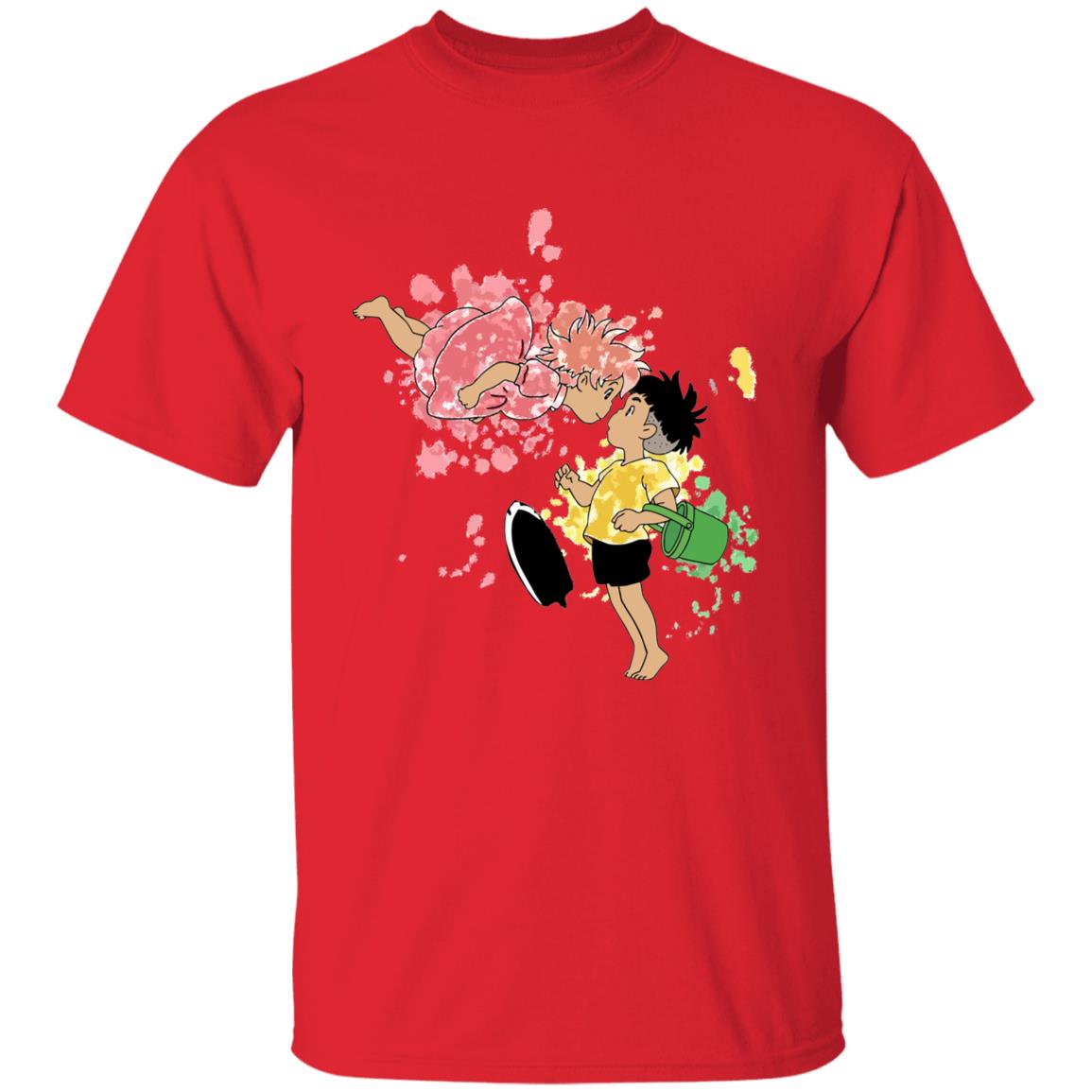 Ponyo and Sosuke Colorful T-shirt Unisex - Image 9