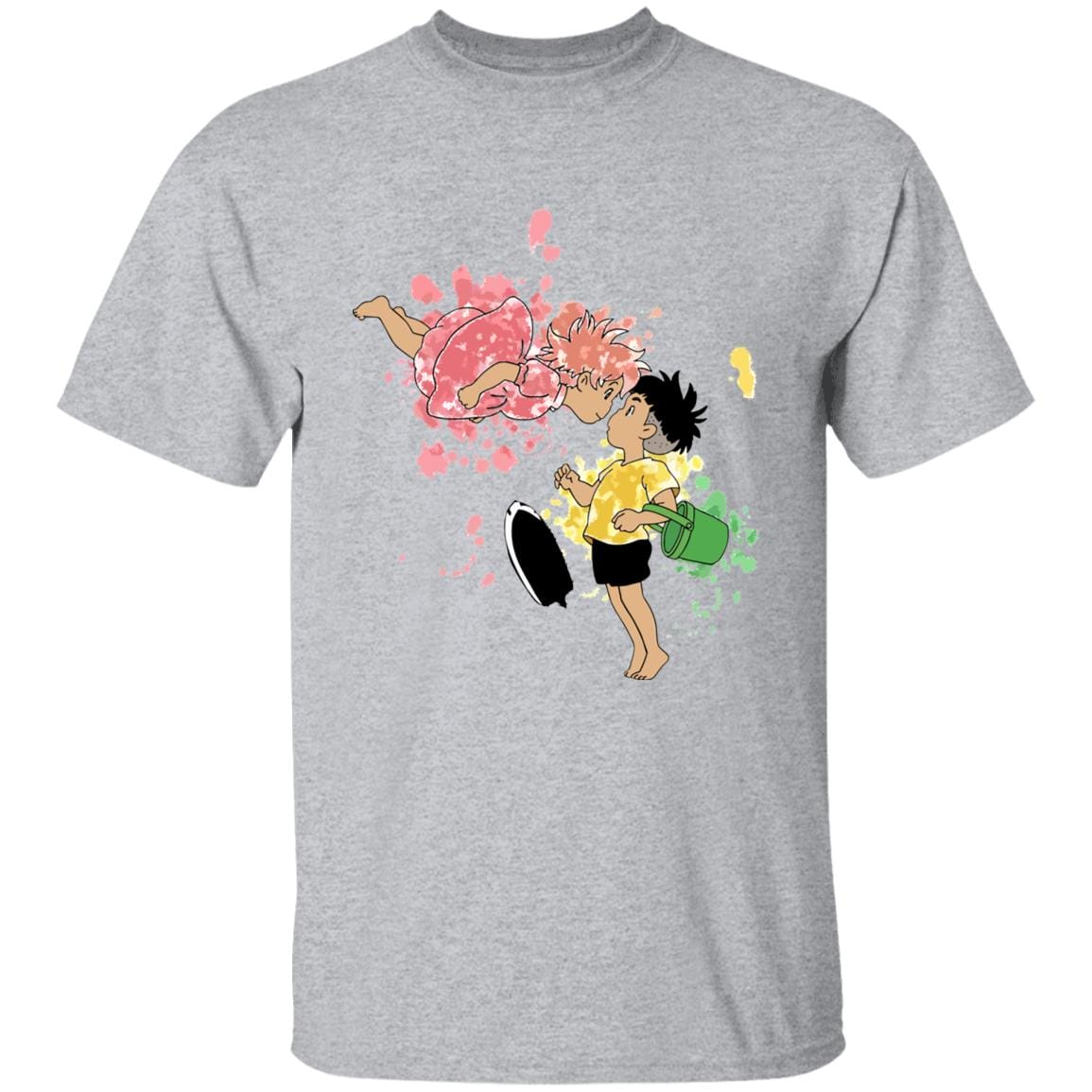 Ponyo and Sosuke Colorful T-shirt Unisex - Image 10