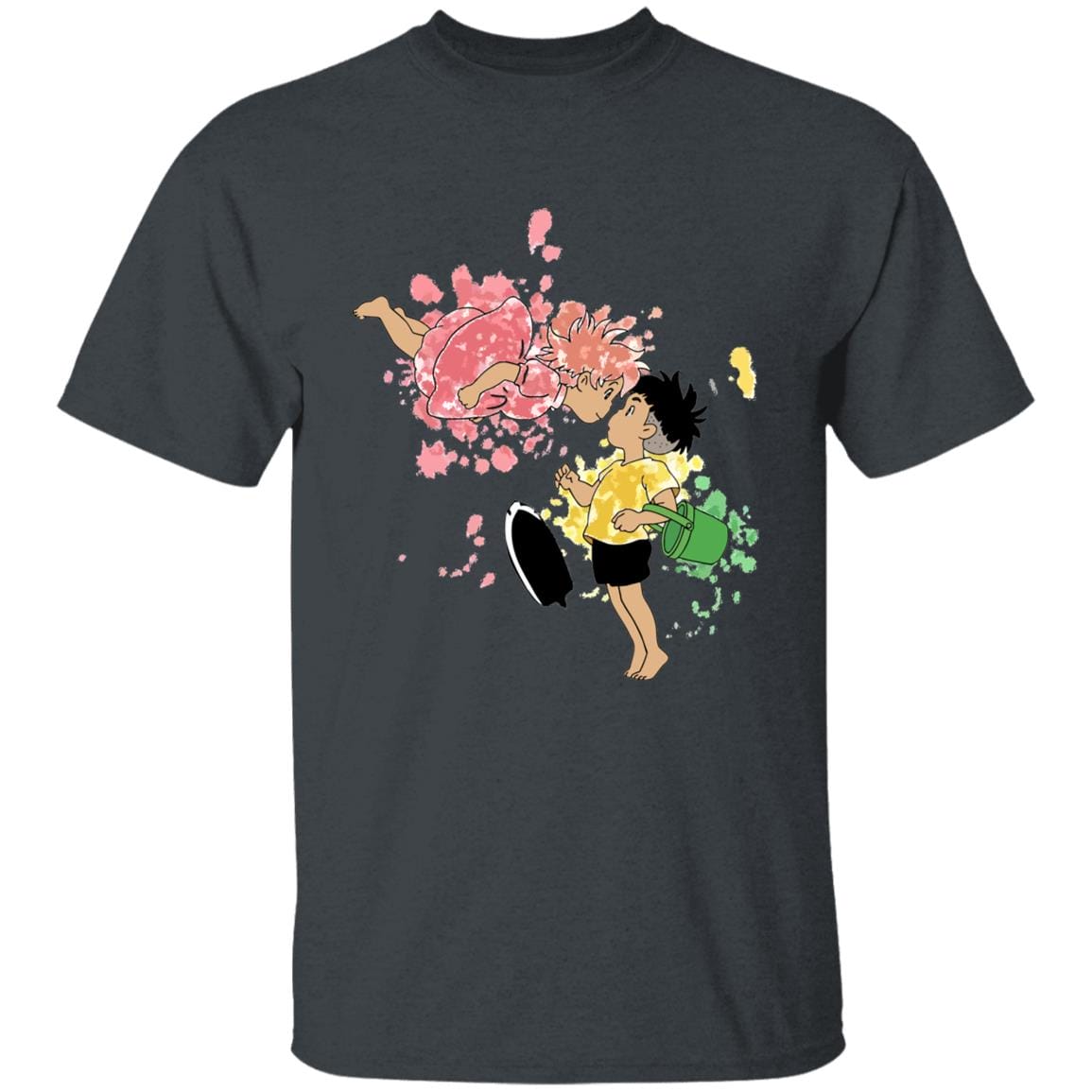 Ponyo and Sosuke Colorful T-shirt Unisex - Image 5