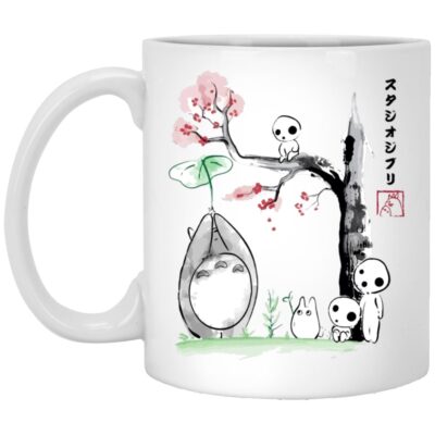 Totoro and the Tree Spirits Mug