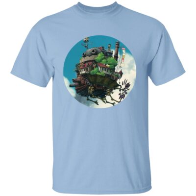 Studio Ghibli Howl’s Moving Castle Flying on the Sky T-shirt