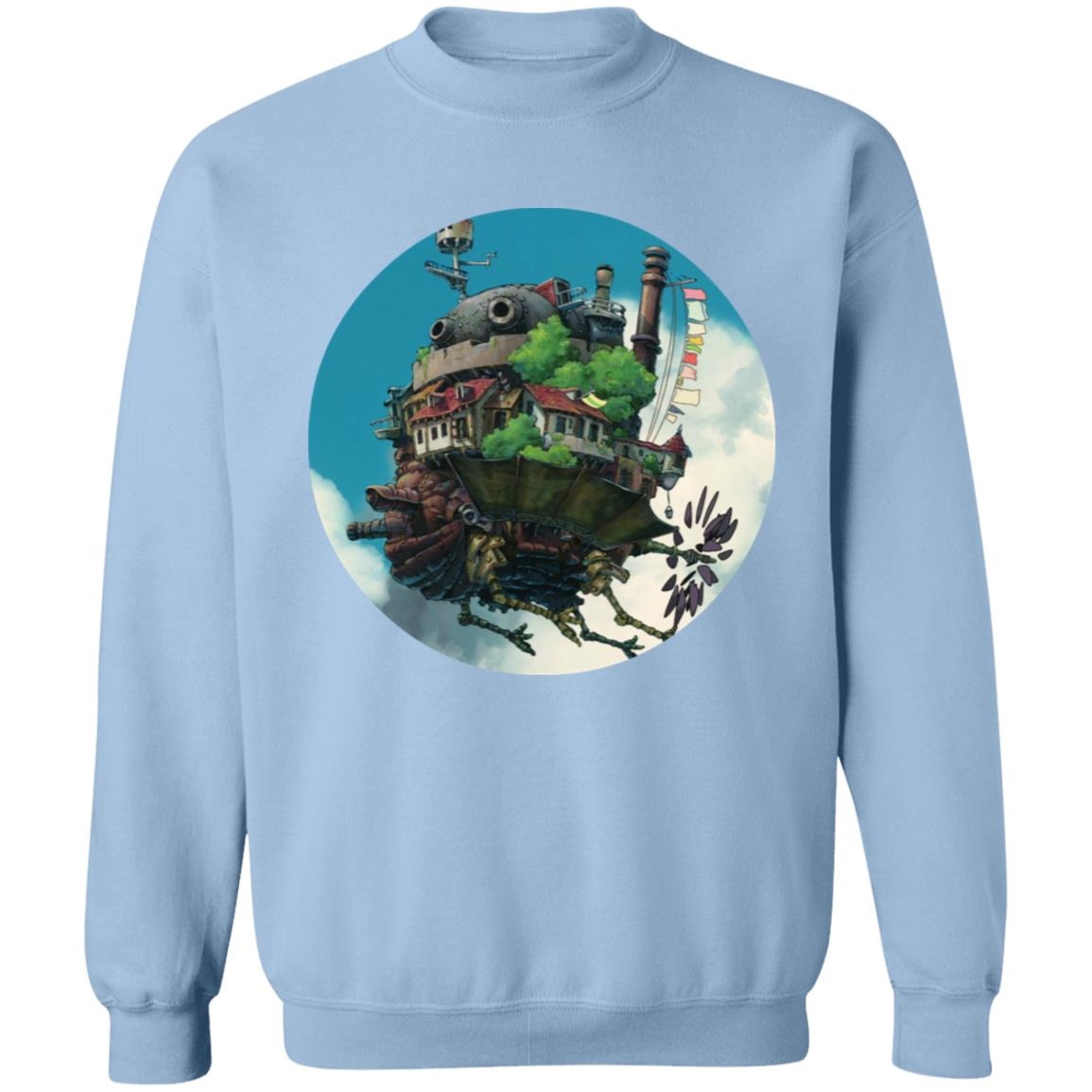 Studio Ghibli Howl’s Moving Castle Flying on the Sky Sweatshirt - Image 9