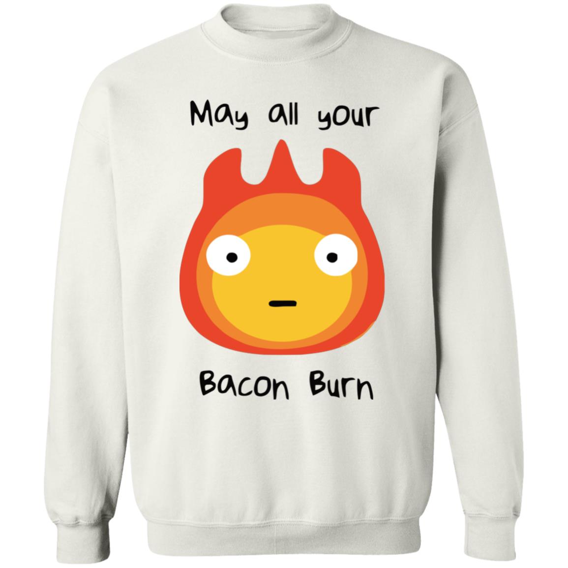 Studio Ghibli Howl’s Moving Castle May All Your Bacon Burn Sweatshirt - Image 2