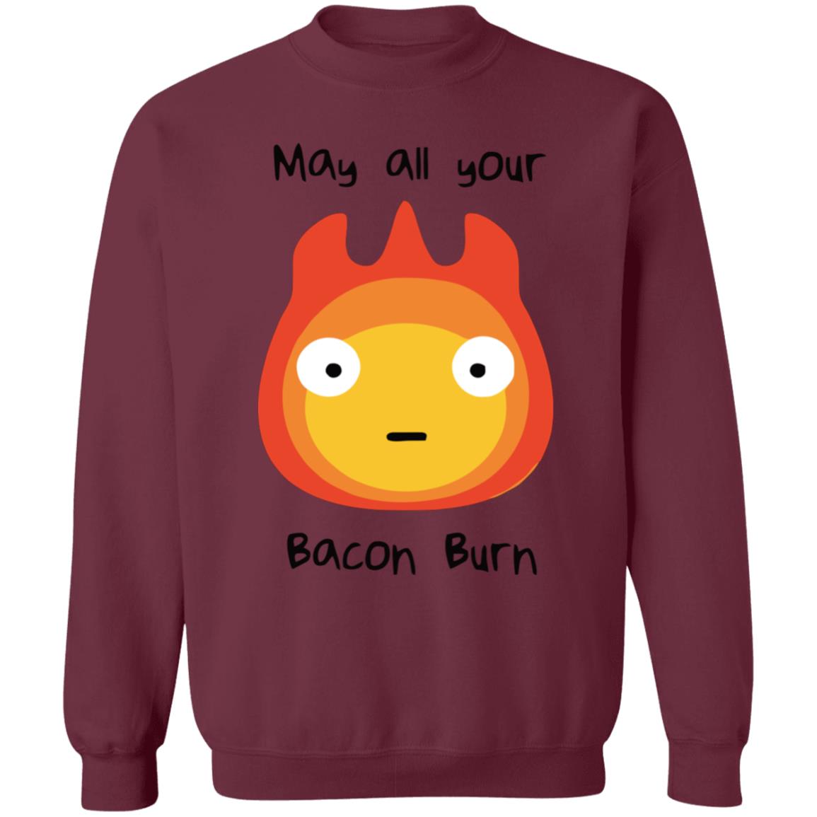 Studio Ghibli Howl’s Moving Castle May All Your Bacon Burn Sweatshirt - Image 5