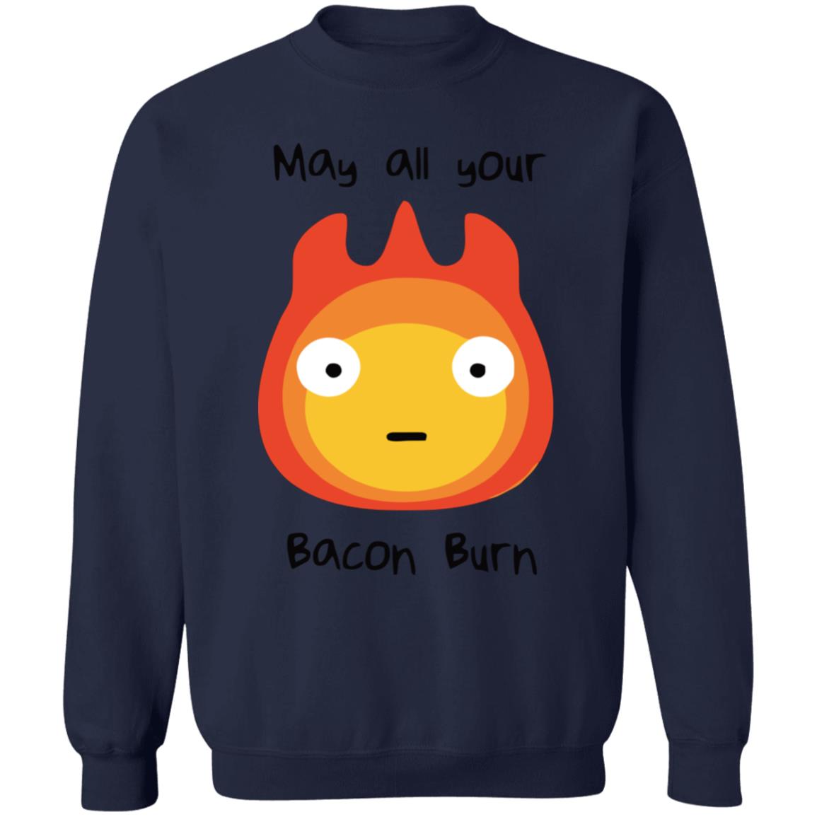 Studio Ghibli Howl’s Moving Castle May All Your Bacon Burn Sweatshirt - Image 6