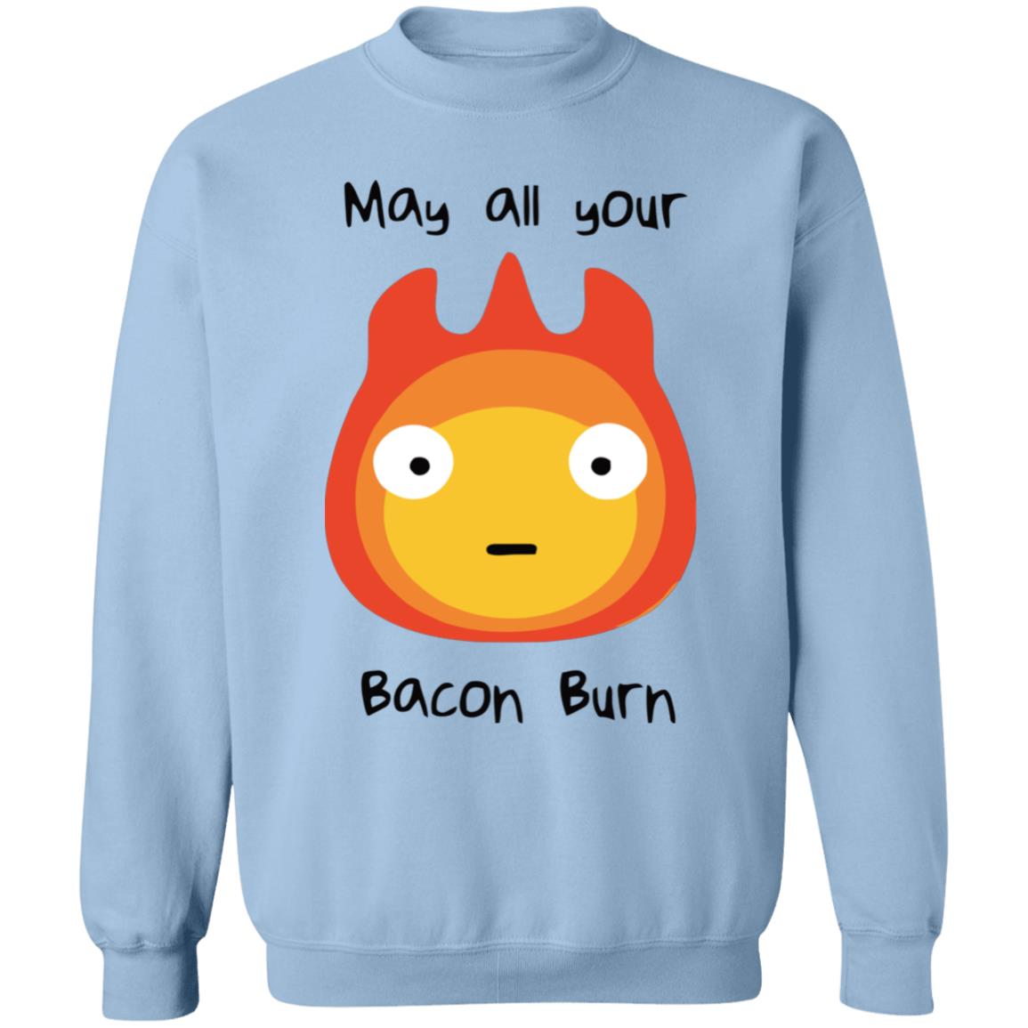 Studio Ghibli Howl’s Moving Castle May All Your Bacon Burn Sweatshirt - Image 9
