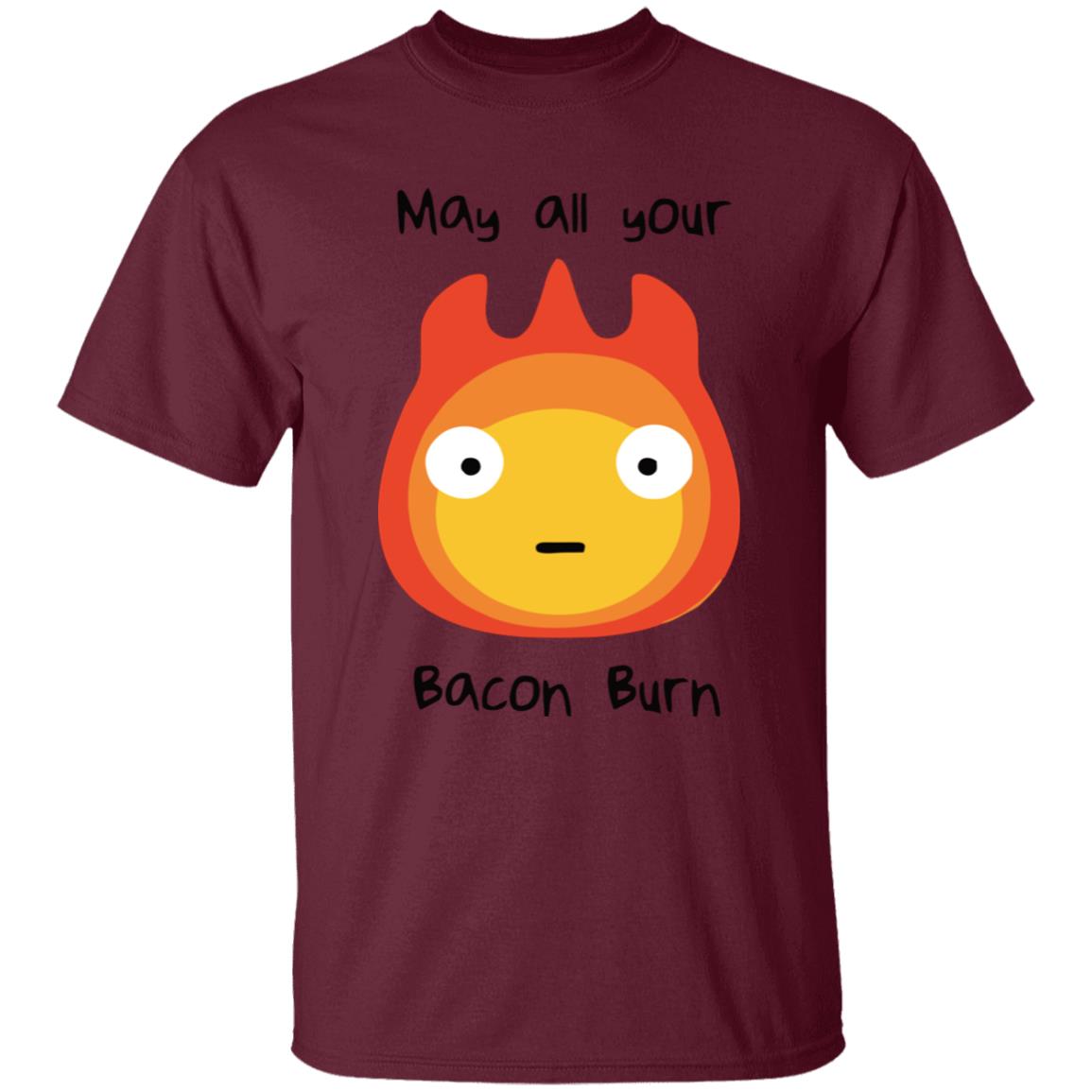 Studio Ghibli Howl’s Moving Castle May All Your Bacon Burn T-shirt - Image 7