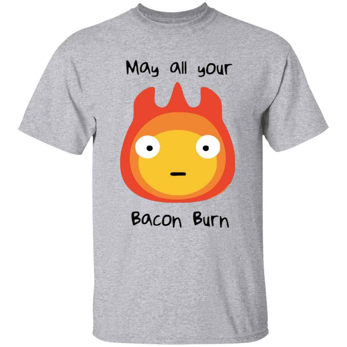 Studio Ghibli Howl’s Moving Castle May All Your Bacon Burn T-shirt - Image 10