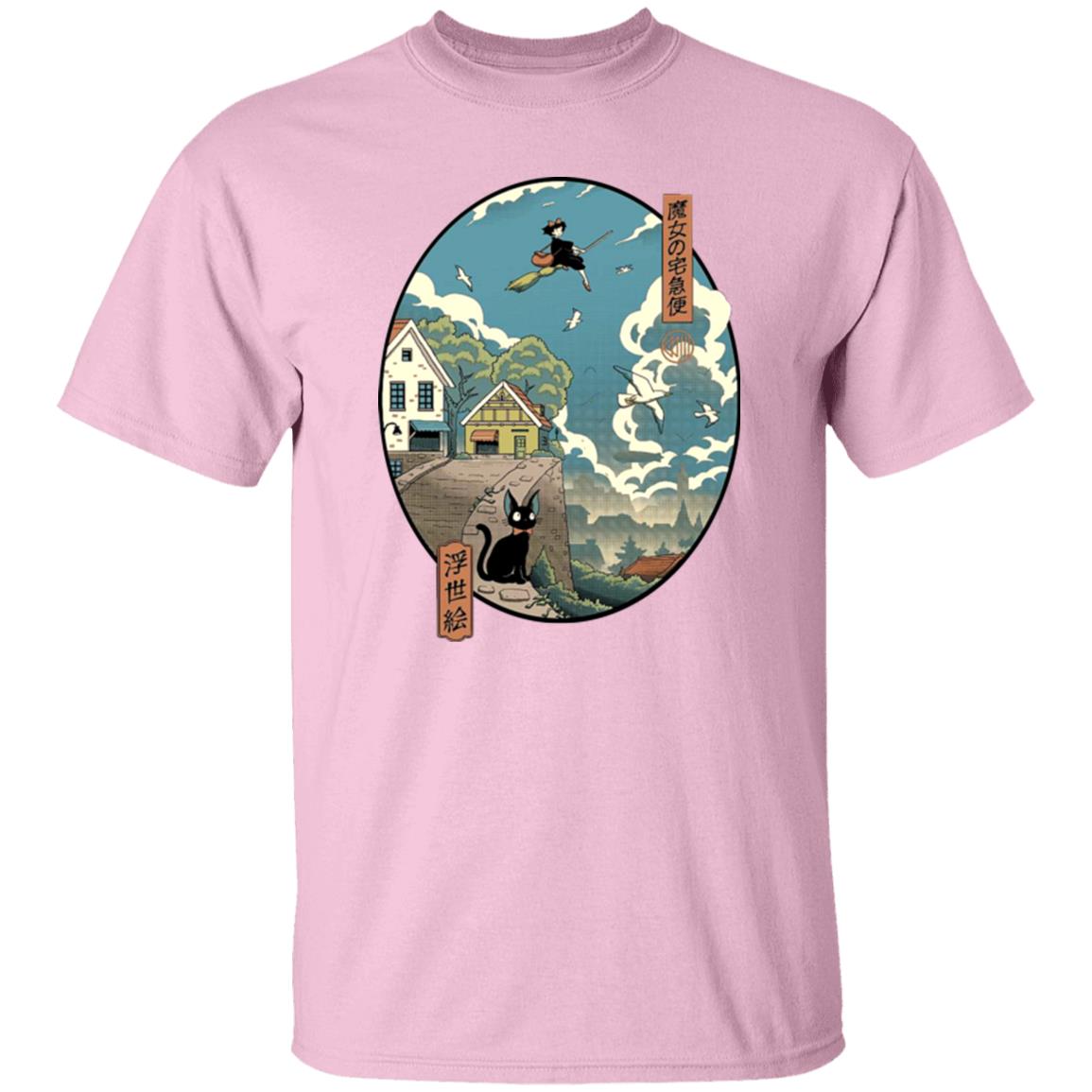 Kiki’s Delivery Service Ukiyo-E Style T-shirt - Image 5